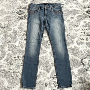 Express Stella Low Rise Ankle Jeans